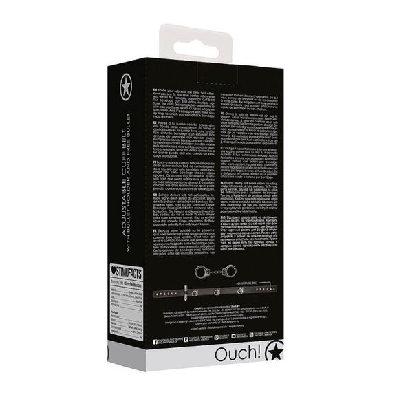 ?B2G1?OUCH! SHOTS AMERICA Sexy Adjustable Cuff Belt With Bullet Holder & Bullet main image 10
